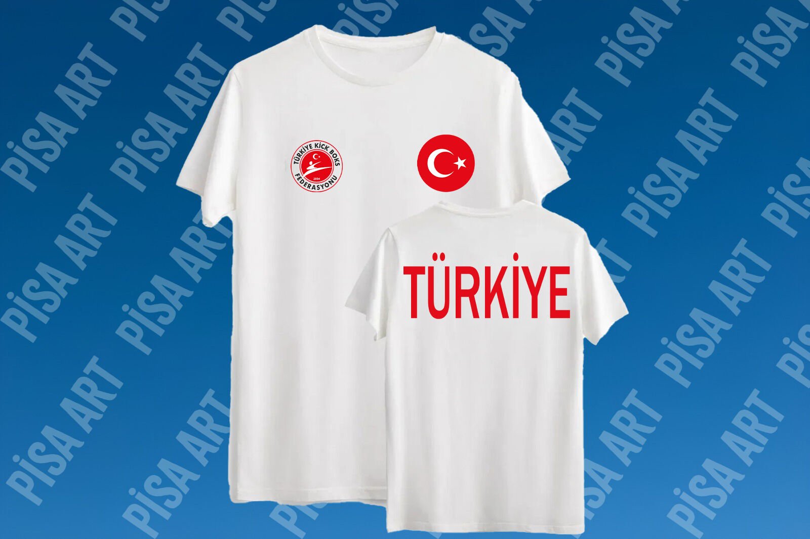 Kick Boks Milli Takım Özel Tasarım Beyaz T-Shirt