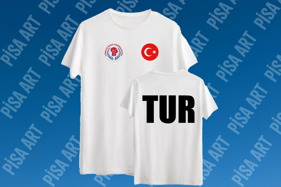 Boks Milli Takım Türkiye Turnuva Tasarımlı  Beyaz T-Shirt