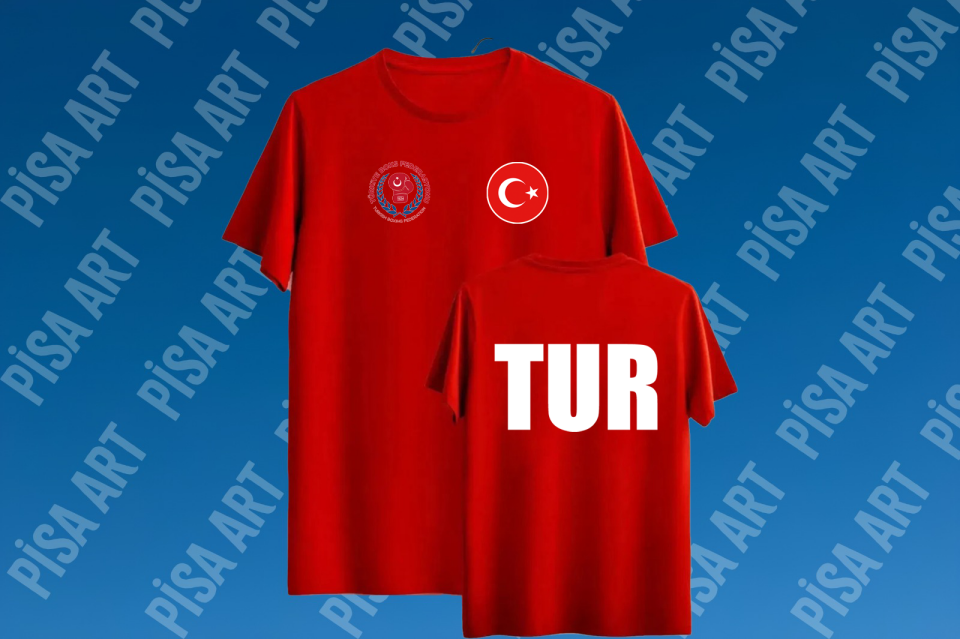 BOKS MİLLİ TAKIM TURNUVA TÜRKİYE TASARIMLI KIRMIZI T-SHİRT