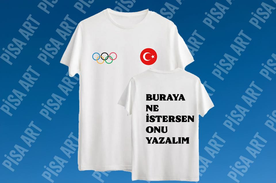 Amatör Sporlar Kişiye Özel Tasarım Beyaz T-Shirt