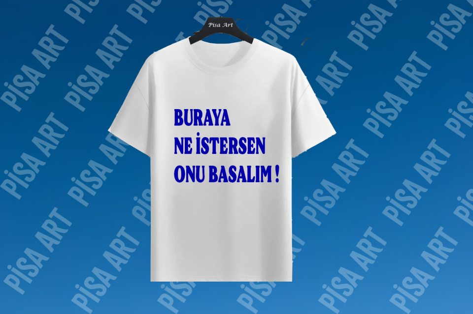 Kişiye Özel Baskılı Beyaz T-Shirt