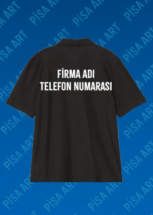 Kişiye Özel Firma Kurumsal Baskılı Polo Yaka Ter Geçirmeyen 1. Sınıf Polo Yaka Tişört