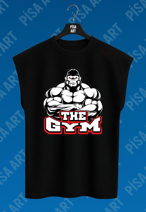 GYM Fitness Tasarımlı Sporcu T-Shirt