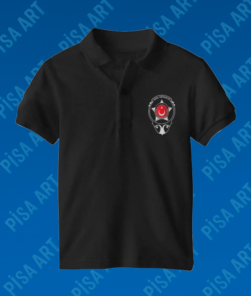 Özel Güvenlik Siyah Polo Yaka T-Shirt