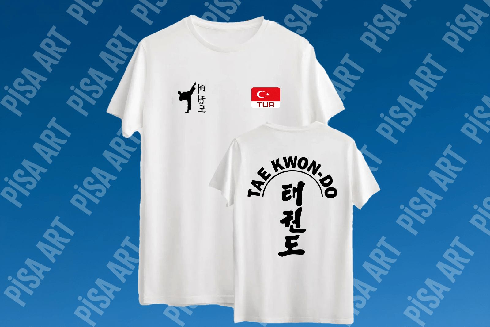 Taekwondo Özel Tasarım Beyaz T-shirt